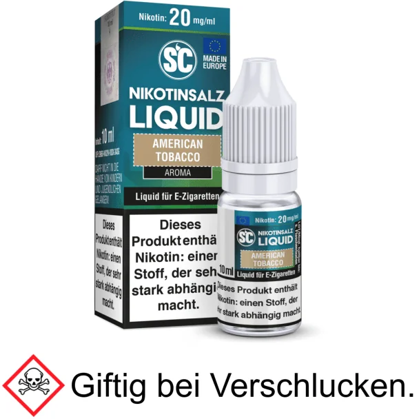 Liquid American Tobacco 20 mg/ml Nikotinsalz - SC