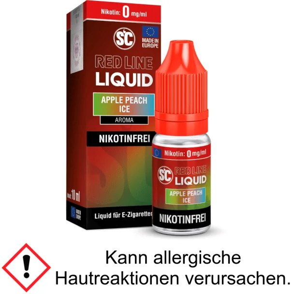 Liquid Apple Peach Ice 0 mg/ml SC Red Line Nikotinfrei