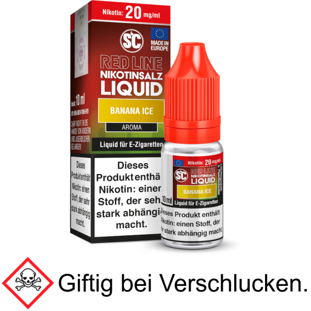 Liquid Banana ICE 20 mg/ml SC Red Line Nikotinsalz
