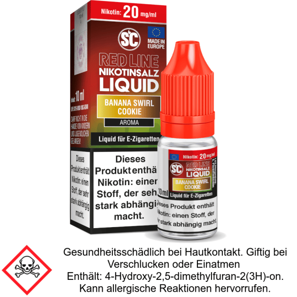 Liquid Banana Swirl Cookie 20 mg/ml SC Red Line Nikotinsalz