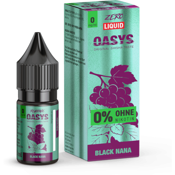 Liquid Black Nana 0 mg/ml Revoltage OASYS Hybrid Nikotinsalz