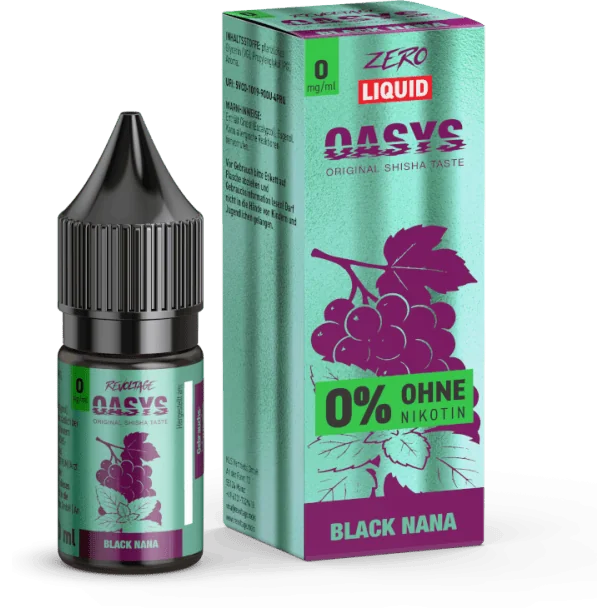Liquid Black Nana 0 mg/ml Revoltage OASYS Hybrid Nikotinsalz