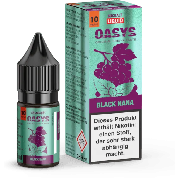 Liquid Black Nana 10 mg/ml Revoltage OASYS Hybrid Nikotinsalz