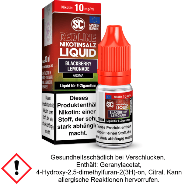 Liquid Blackberry Lemonade 10 mg/ml SC Red Line Nikotinsalz