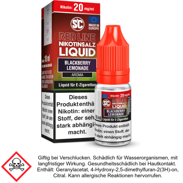 Liquid Blackberry Lemonade 20 mg/ml SC Red Line Nikotinsalz