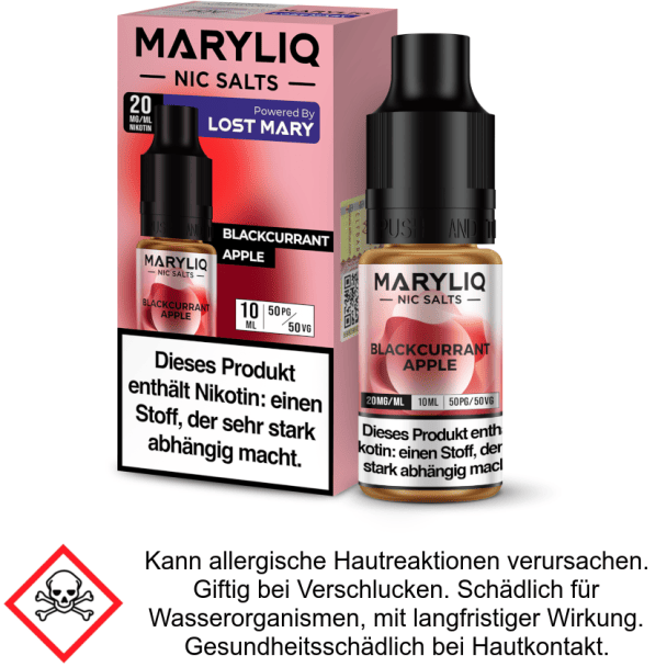 Liquid Blackcurrant Apple 20 mg/ml Nikotinsalz - MARYLIQ