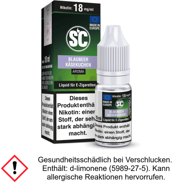 Liquid Blaubeer Käsekuchen 12 mg/ml Nikotin - SC