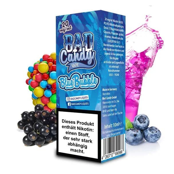 Liquid Blue Bubble Nikotinsalz Bad Candy