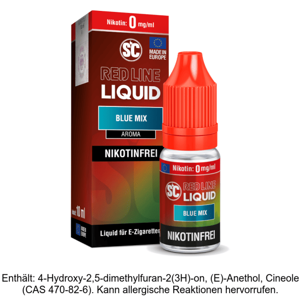 Liquid Blue Mix 0 mg/ml SC Red Line Nikotinfrei