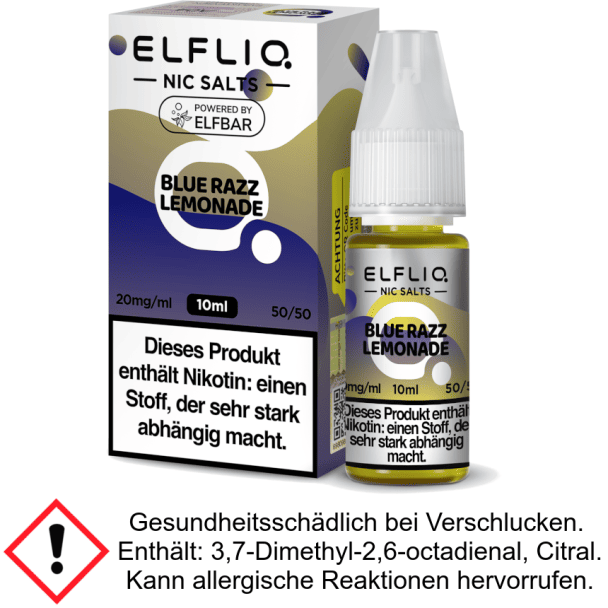 Liquid Blue Razz Lemonade 10 mg/ml - Elfliq Nikotinsalz