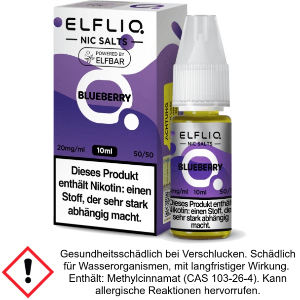 Liquid Blueberry 10 mg/ml - Elfliq Nikotinsalz