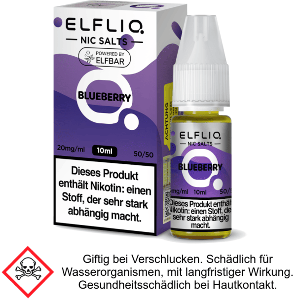 Liquid Blueberry 20 mg/ml - Elfliq Nikotinsalz