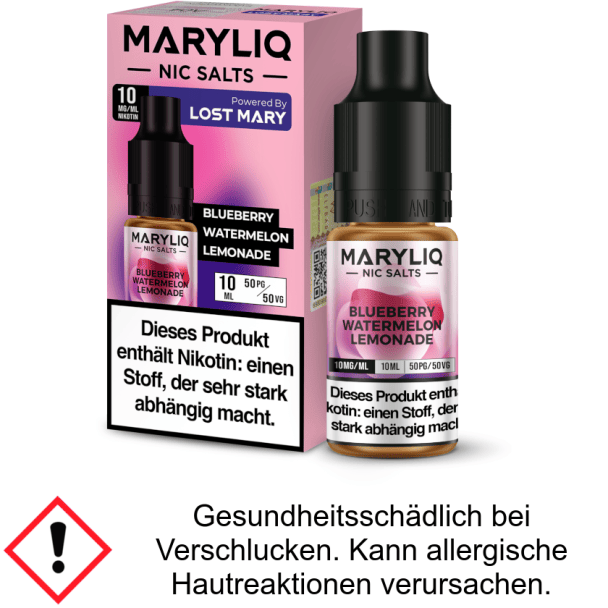 Liquid Blueberry Watermelon Lemonade 10 mg/ml Nikotinsalz - MARYLIQ