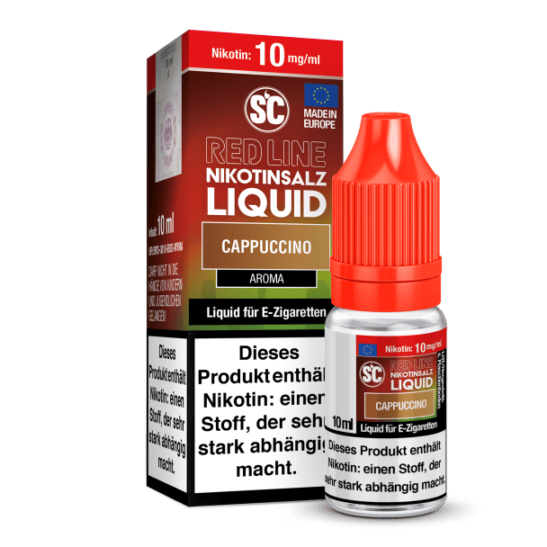 Liquid Cappuccino 10 mg/ml SC Red Line Nikotinsalz