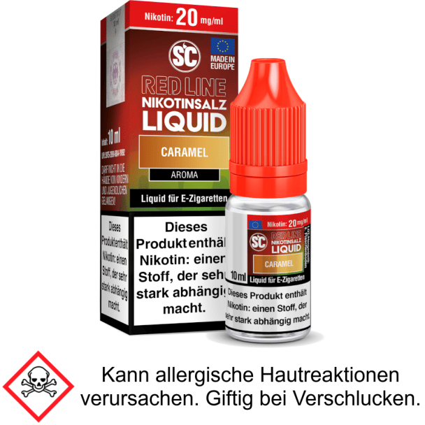 Liquid Caramel 20 mg/ml SC Red Line Nikotinsalz