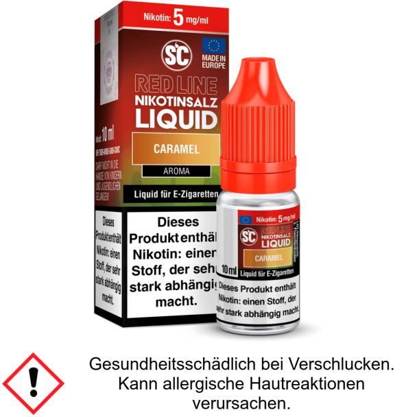 Liquid Caramel 5 mg/ml SC Red Line Nikotinsalz