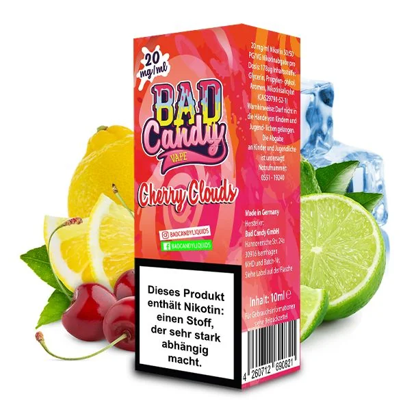 Liquid Cherry Cloud Nikotinsalz Bad Candy