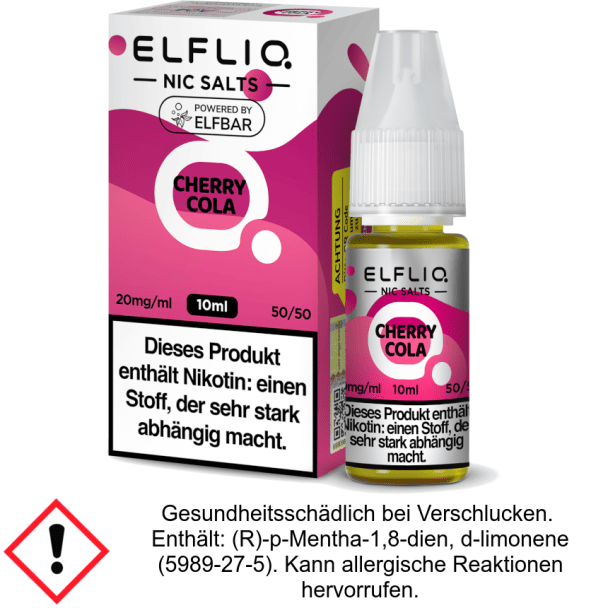 Liquid Cherry Cola 10 mg/ml - Elfliq Nikotinsalz