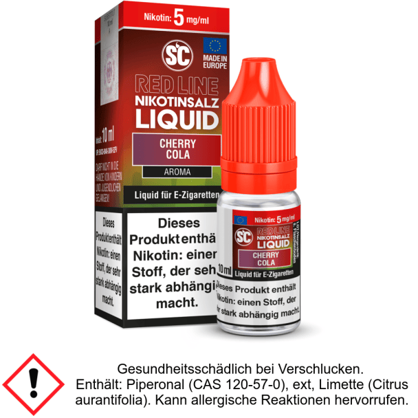 Liquid Cherry Cola 5 mg/ml SC Red Line Nikotinsalz