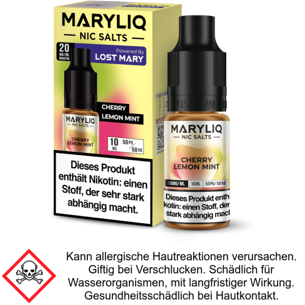 Liquid Cherry Lemon Mint 20 mg/ml Nikotinsalz - MARYLIQ