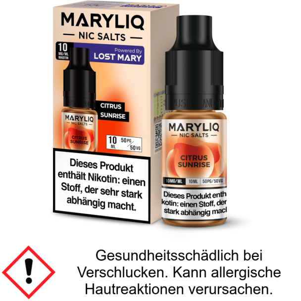 Liquid Citrus Sunrise 10 mg/ml Nikotinsalz - MARYLIQ