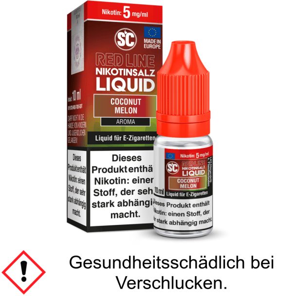 Liquid Coconut Melon 5 mg/ml SC Red Line Nikotinsalz