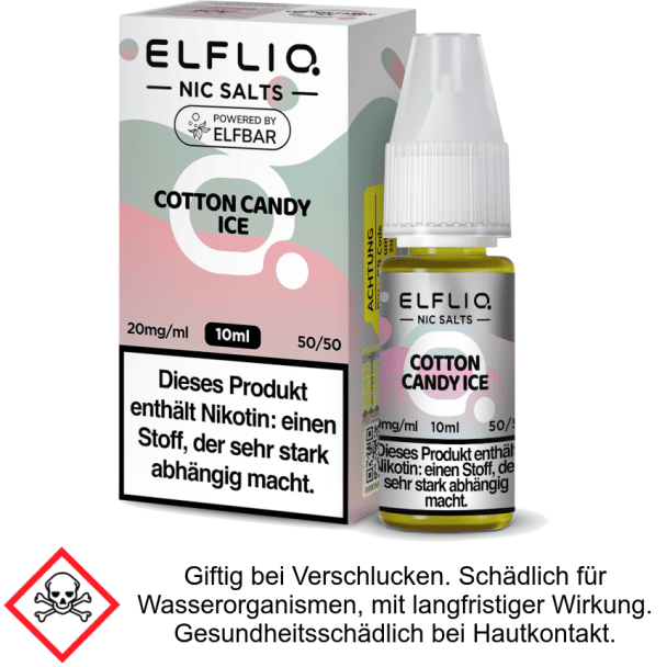 Liquid Cotton Candy Ice 20 mg/ml - Elfliq Nikotinsalz