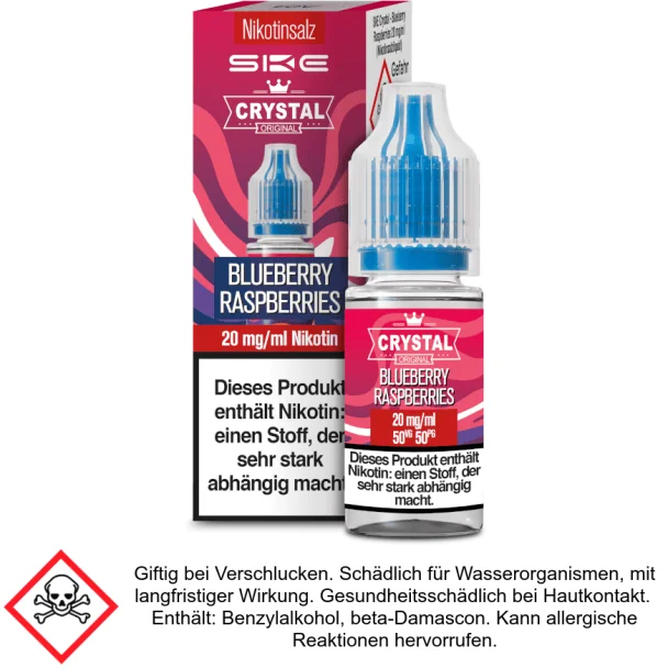 Liquid Crystal Blueberry Raspberries 20 mg/ml Nikotinsalz - SKE