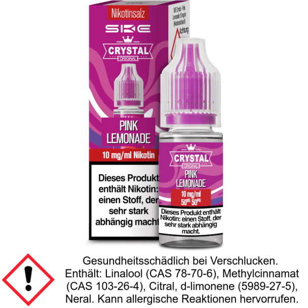 Liquid Crystal Pink Lemonade 10 mg/ml Nikotinsalz - SKE