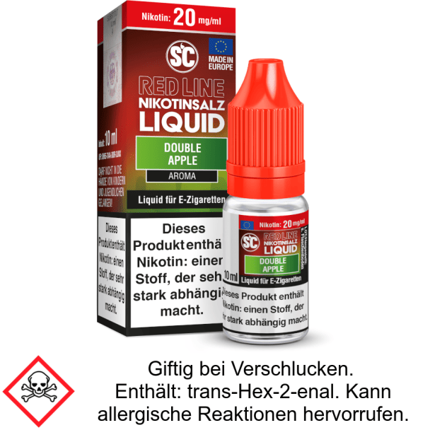 Liquid Double Apple 20 mg/ml SC Red Line Nikotinsalz