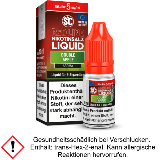 Liquid Double Apple 5 mg/ml SC Red Line Nikotinsalz