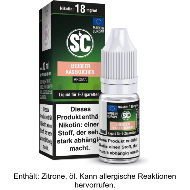 Liquid Erdbeer Käsekuchen 0 mg/ml - SC