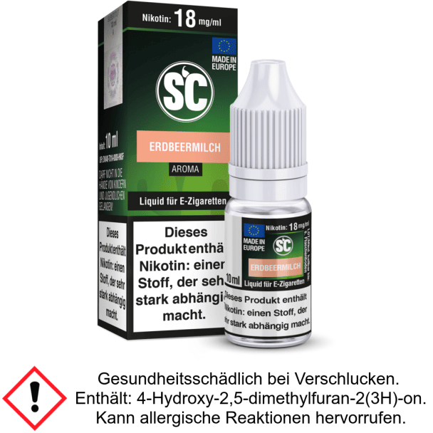 Liquid Erdbeermilch 12 mg/ml Nikotin - SC