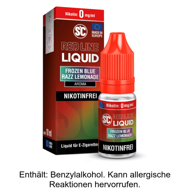 Liquid Frozen Blue Razz Lemonade 0 mg/ml SC Red Line Nikotinfrei