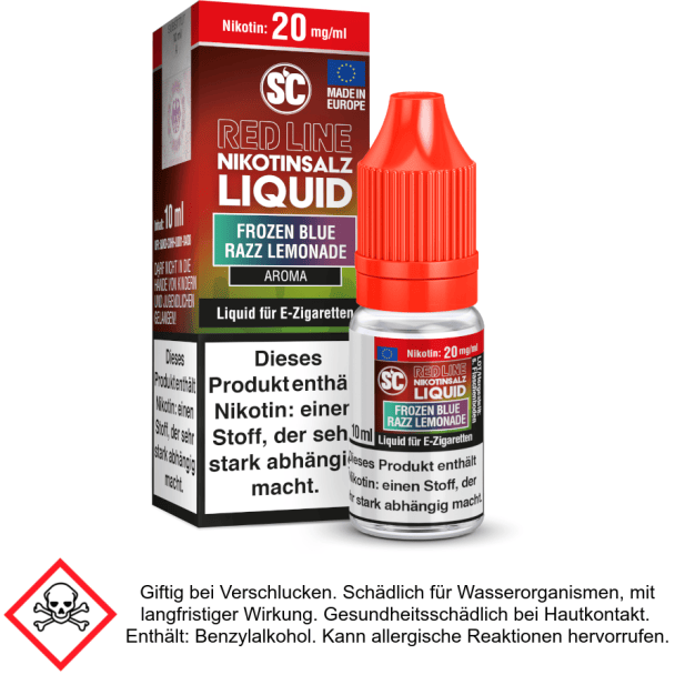 Liquid Frozen Blue Razz Lemonade 20 mg/ml SC Red Line Nikotinsalz