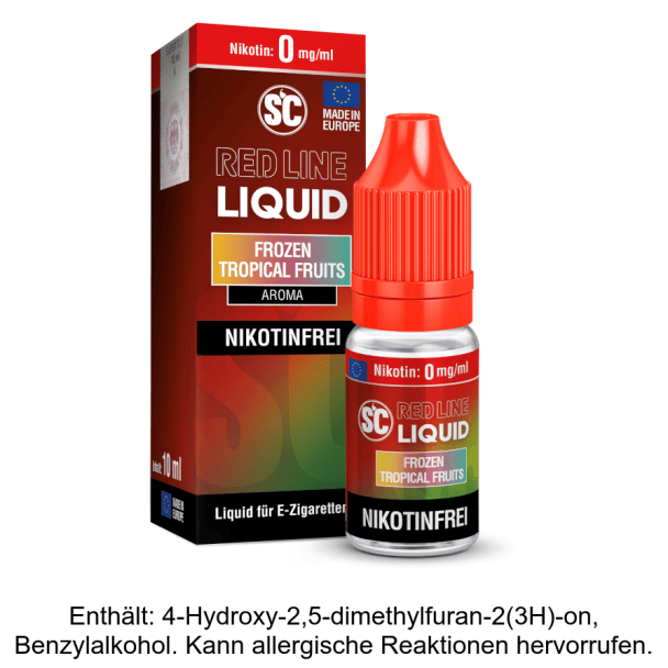 Liquid Frozen Tropical Fruits 0 mg/ml SC Red Line Nikotinfrei