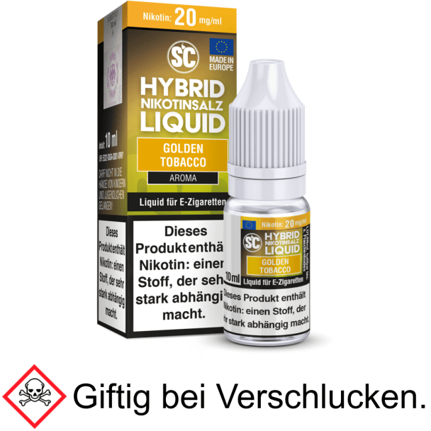 Liquid Golden Tobacco 20 mg/ml Hybrid Nikotinsalz - SC