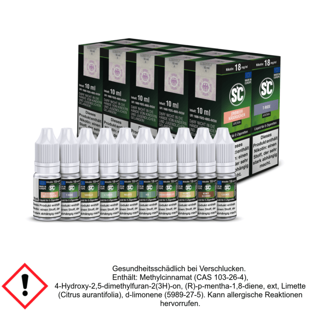 Liquid Gourmet Probierbox 18 mg/ml Nikotin - SC