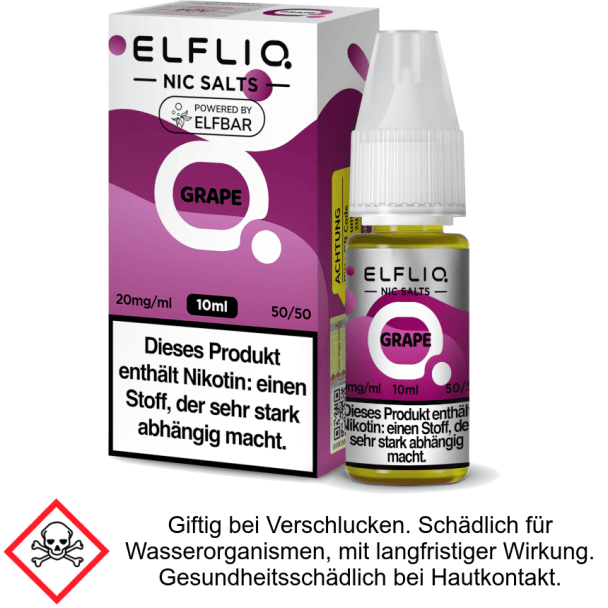 Liquid Grape 20 mg/ml - Elfliq Nikotinsalz