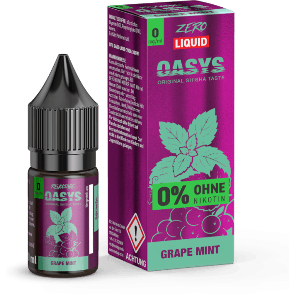 Liquid Grape Mint 0 mg/ml Revoltage OASYS Hybrid Nikotinsalz