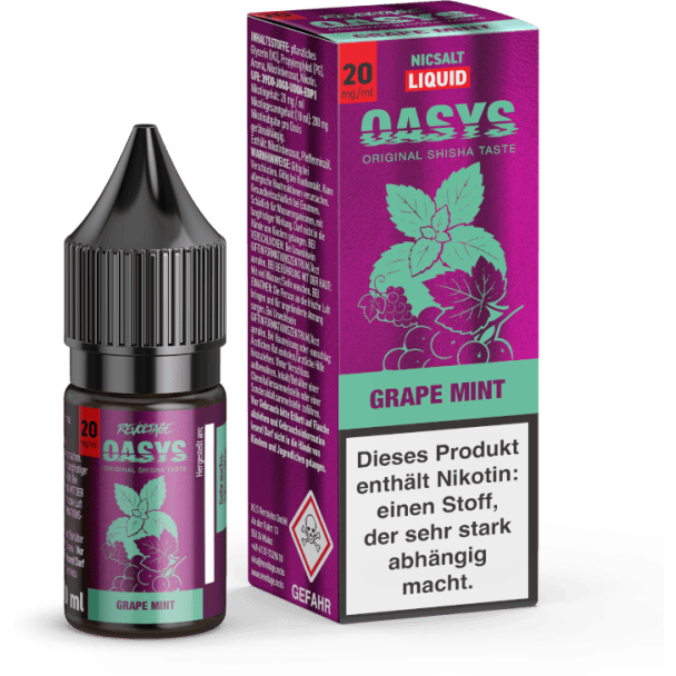 Liquid Grape Mint 20 mg/ml Revoltage OASYS Hybrid Nikotinsalz