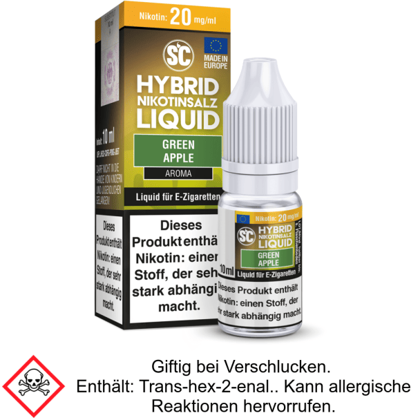 Liquid Green Apple 20 mg/ml Hybrid Nikotinsalz - SC