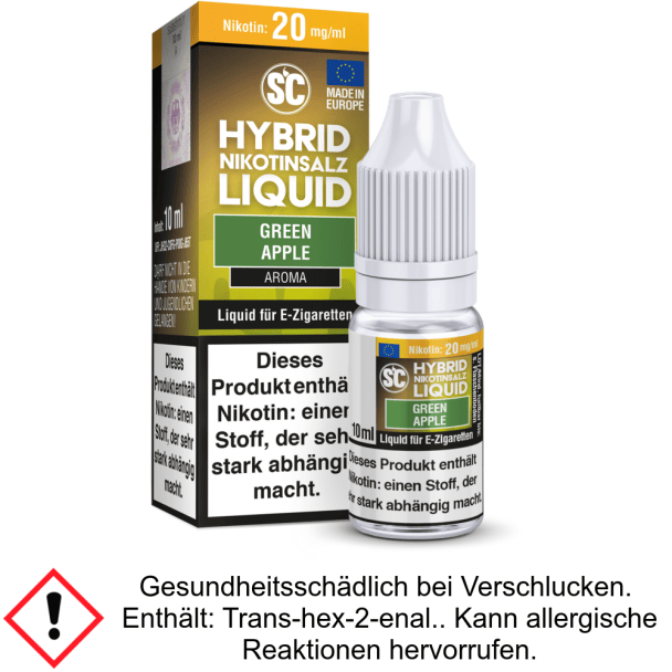 Liquid Green Apple 5 mg/ml Hybrid Nikotinsalz - SC