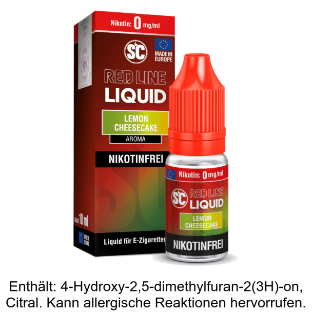 Liquid Lemon Cheesecake 0 mg/ml SC Red Line Nikotinfrei