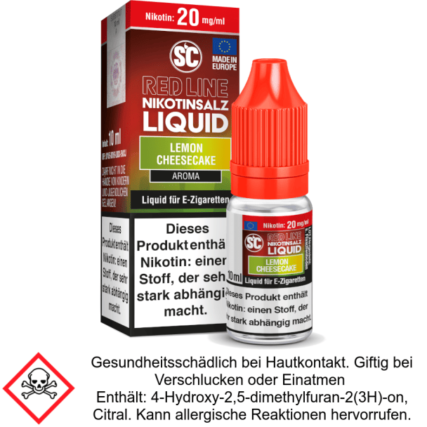 Liquid Lemon Cheesecake 20 mg/ml SC Red Line Nikotinsalz