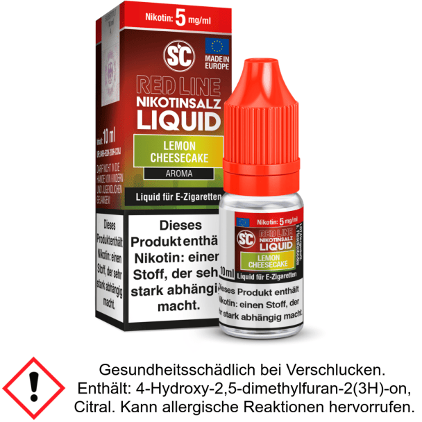 Liquid Lemon Cheesecake 5 mg/ml SC Red Line Nikotinsalz