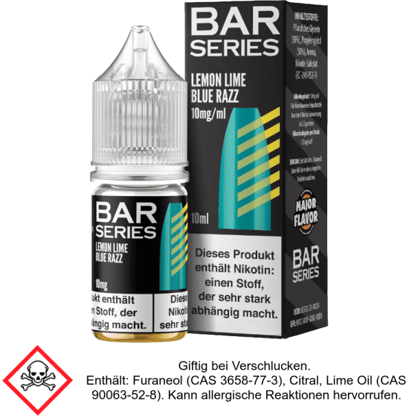 Liquid Lemon Lime Blue Razz 20 mg/ml Nikotinsalz - Bar Series