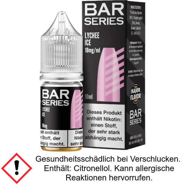 Liquid Lychee ICE 10 mg/ml Nikotinsalz - Bar Series