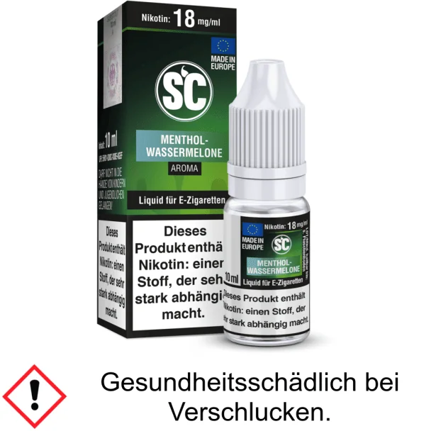 Liquid Menthol Wassermelone 12 mg/ml Nikotin - SC