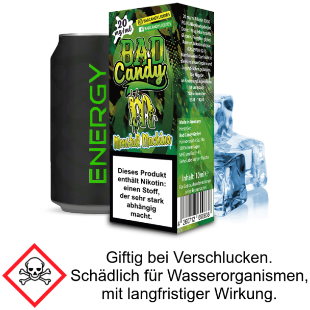 Liquid Monstar Machine 20 mg/ml Nikotinsalz Bad Candy